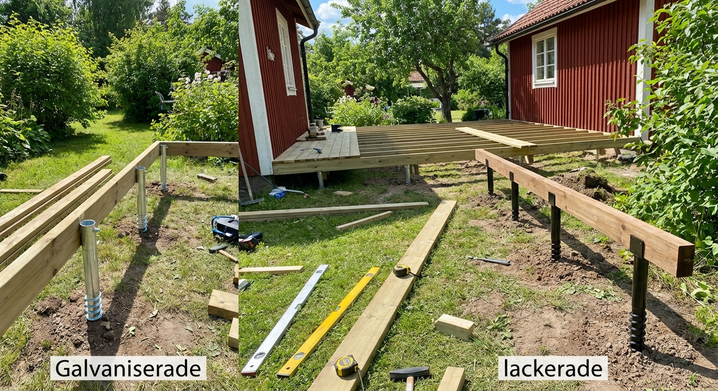 Galvaniserade vs lackerade markskruv – Vilken är bäst?