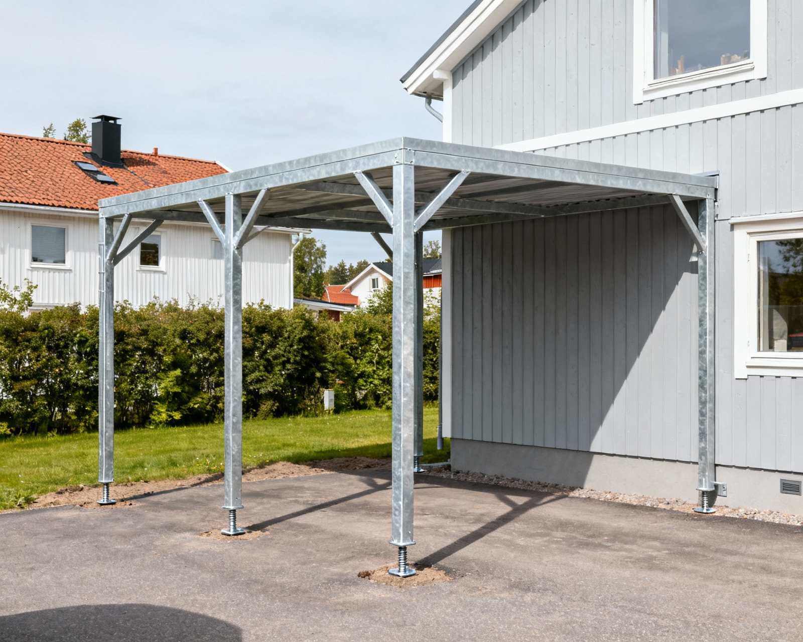 Grundläggning Garage - Moderna Markskruvar för Snabb Installation
