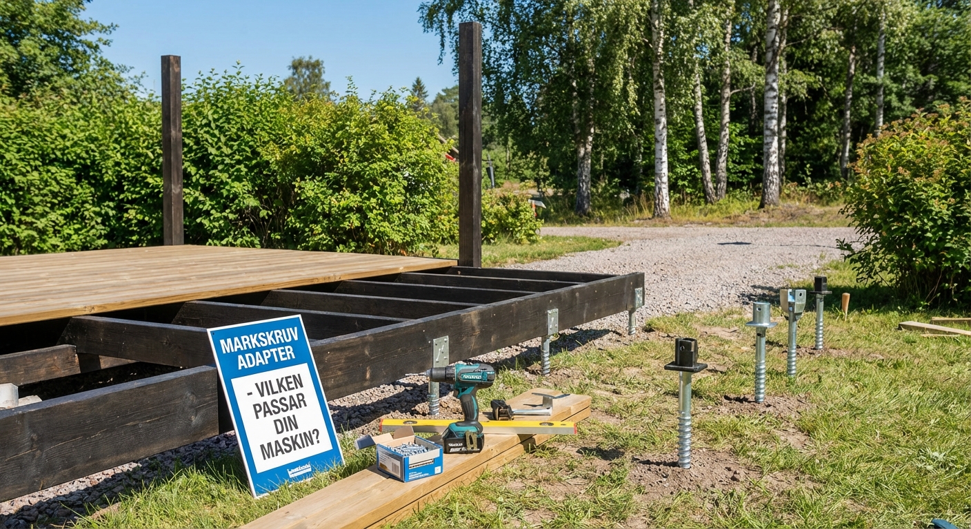 Markskruv adapter - vilken passar din maskin?