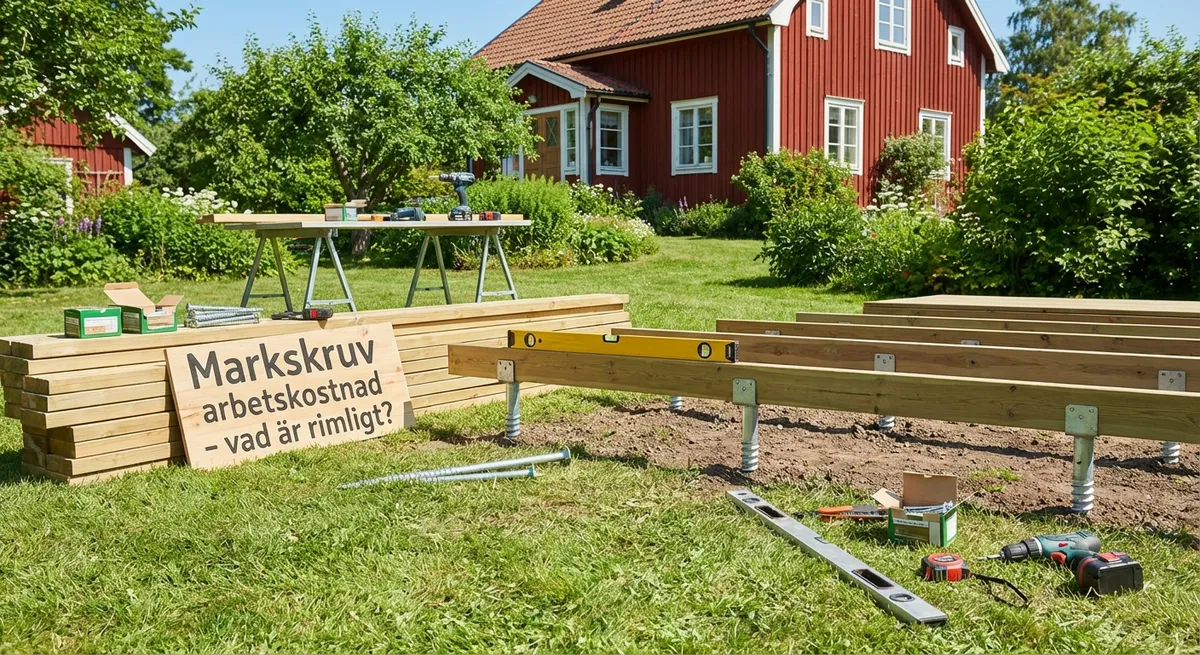 markskruv arbetskostnad - SnabbGrund