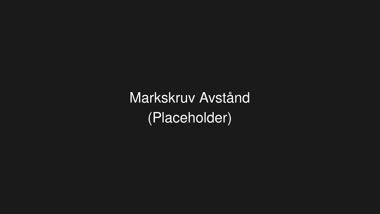 markskruv-avstand