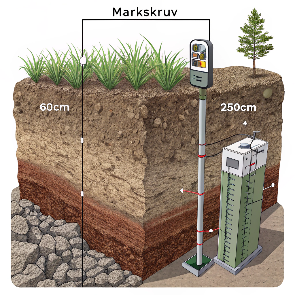 Markskruv Hur Djupt? Guide om Installationsdjup