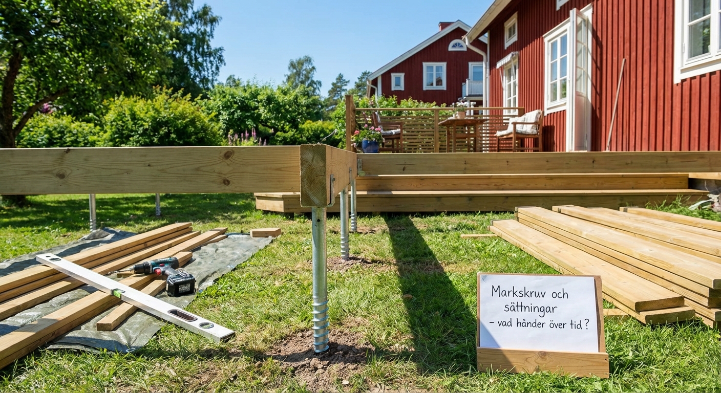 Markskruv och sättningar – vad händer över tid?