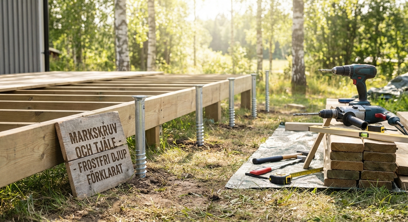 Markskruv och tjäle - frostfri djup förklarat