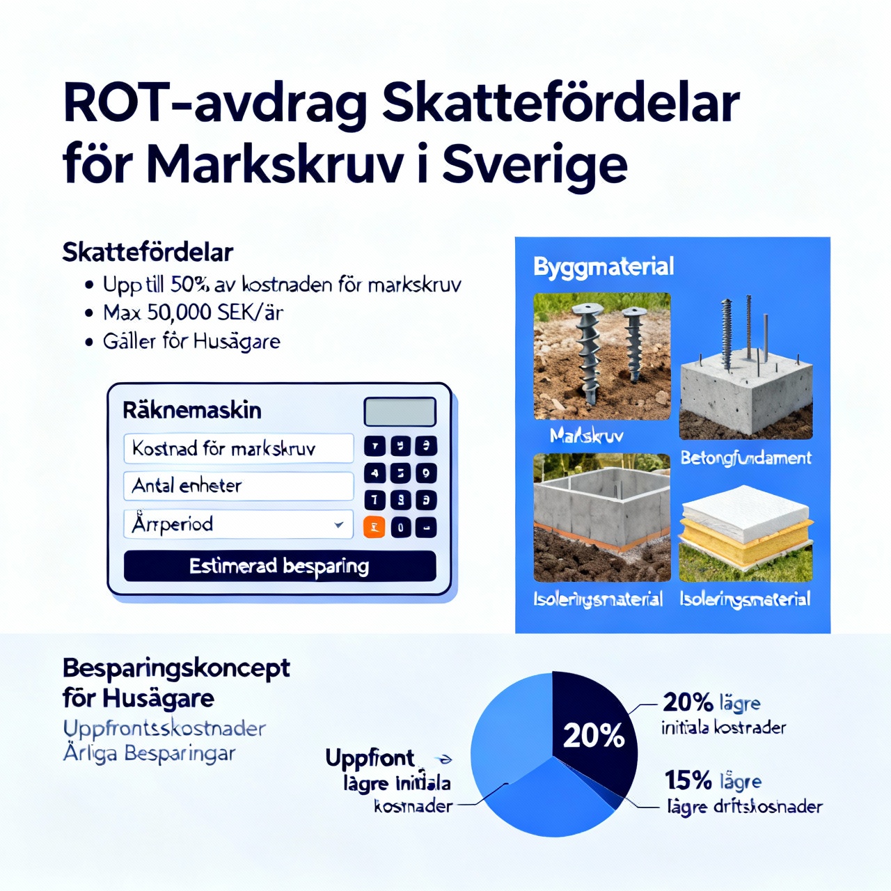 ROT-avdrag skattefördelar för markskruv