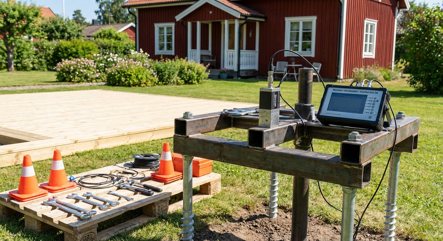 Markskruv vibrationstest – Stabilitet över tid