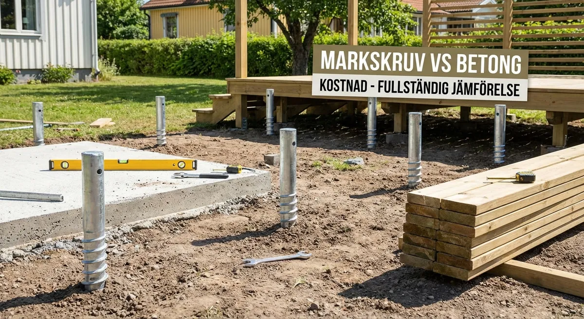 markskruv-vs-betong-kostnad-fullstandig-jamforelse installation