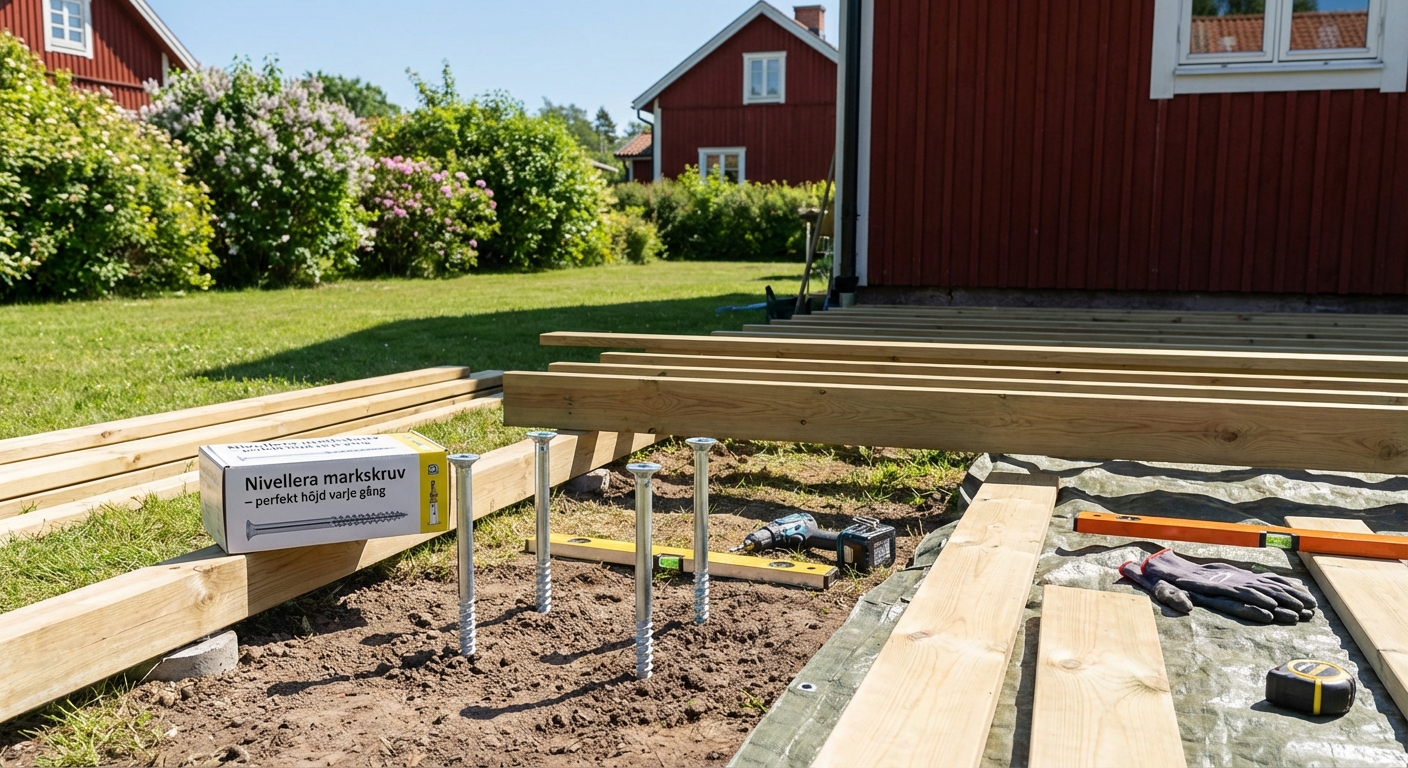 Nivellera markskruv - perfekt höjd varje gång