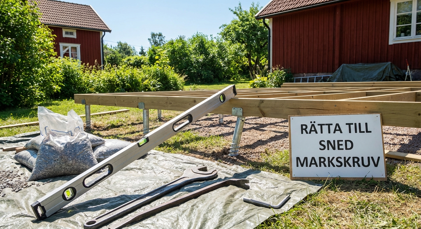 Rätta till sned markskruv - så fixar du