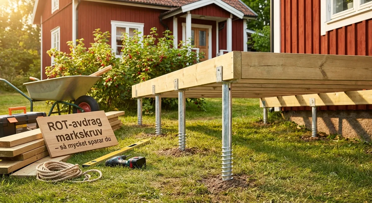 ROT-avdrag markskruv - SnabbGrund