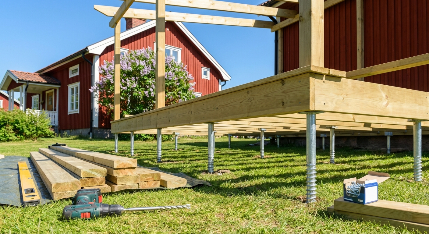 Snabba weekendprojekt med markskruv