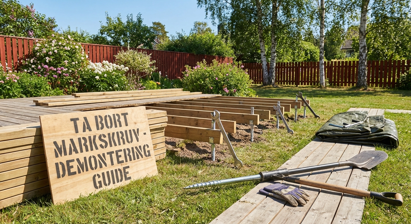 Ta bort markskruv - Komplett demonteringsguide