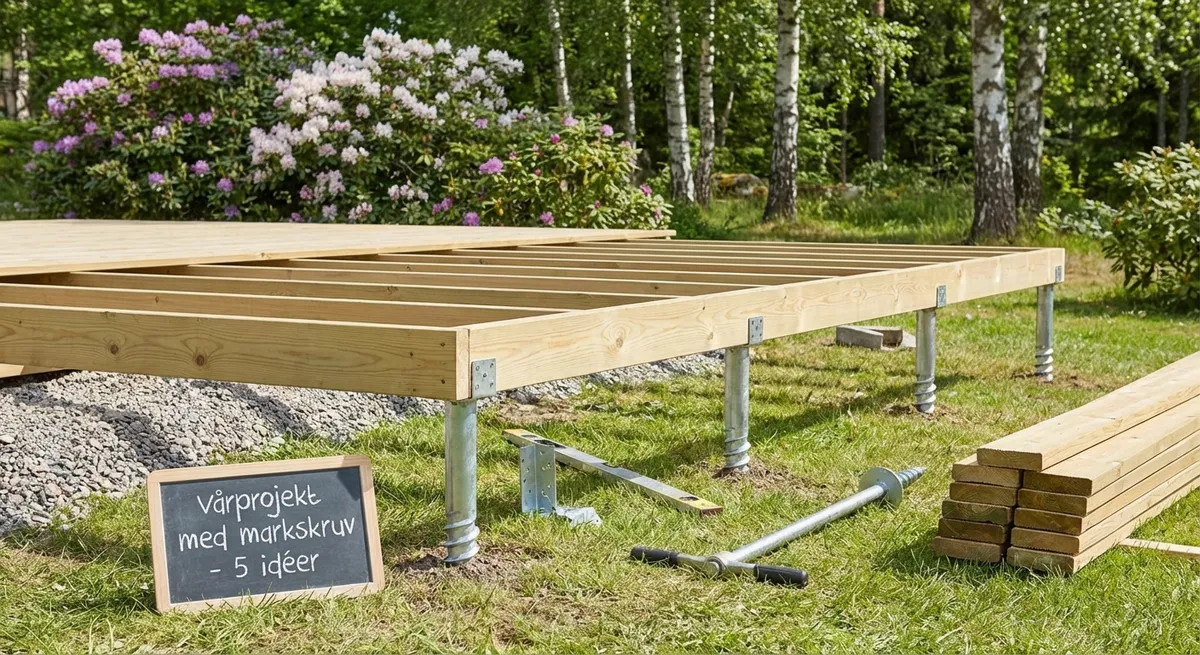 vårprojekt med markskruv - SnabbGrund